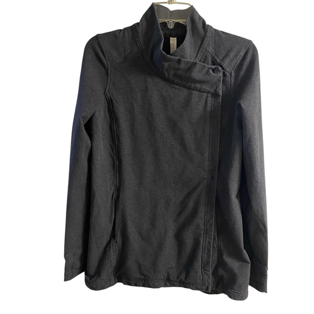 Lululemon Athletica Dark Gray wrap jacket Sz 6